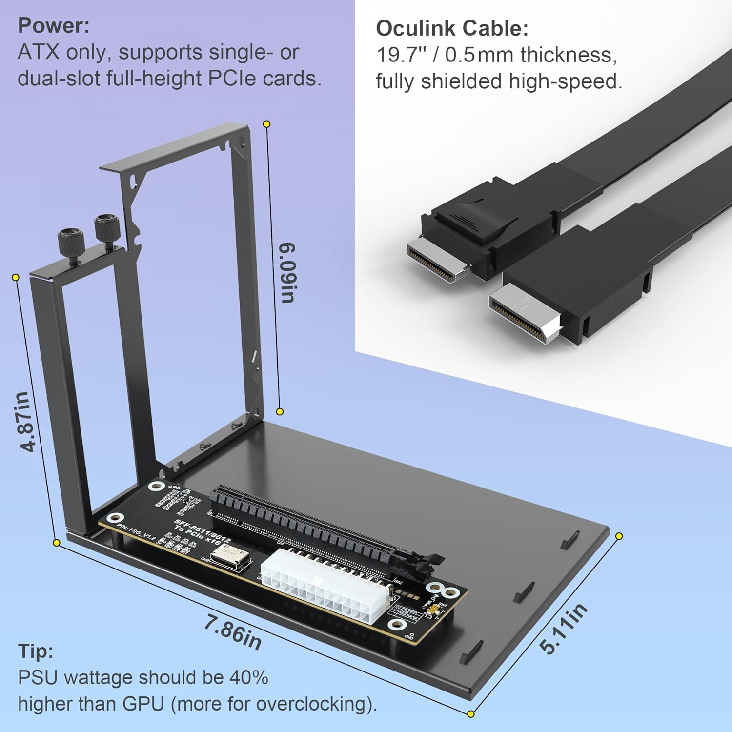 Док-станция для внешней видеок – обзор и цена Oculink Gpu Dock Station