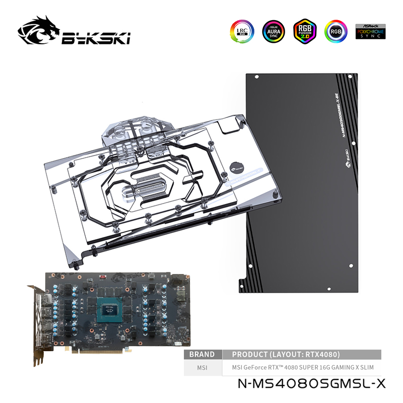 Водяной блок Bykski для MSI Ge – обзор и цена Rtx 4080 Water Cooling Block